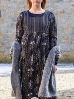 Gudrun Sjoden’s famous “Faeries” Floral Long Sleeve Midi Dress!